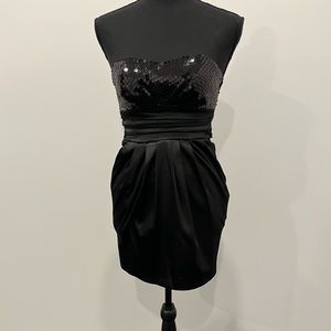 COPY - Strapless mini body on dress.
